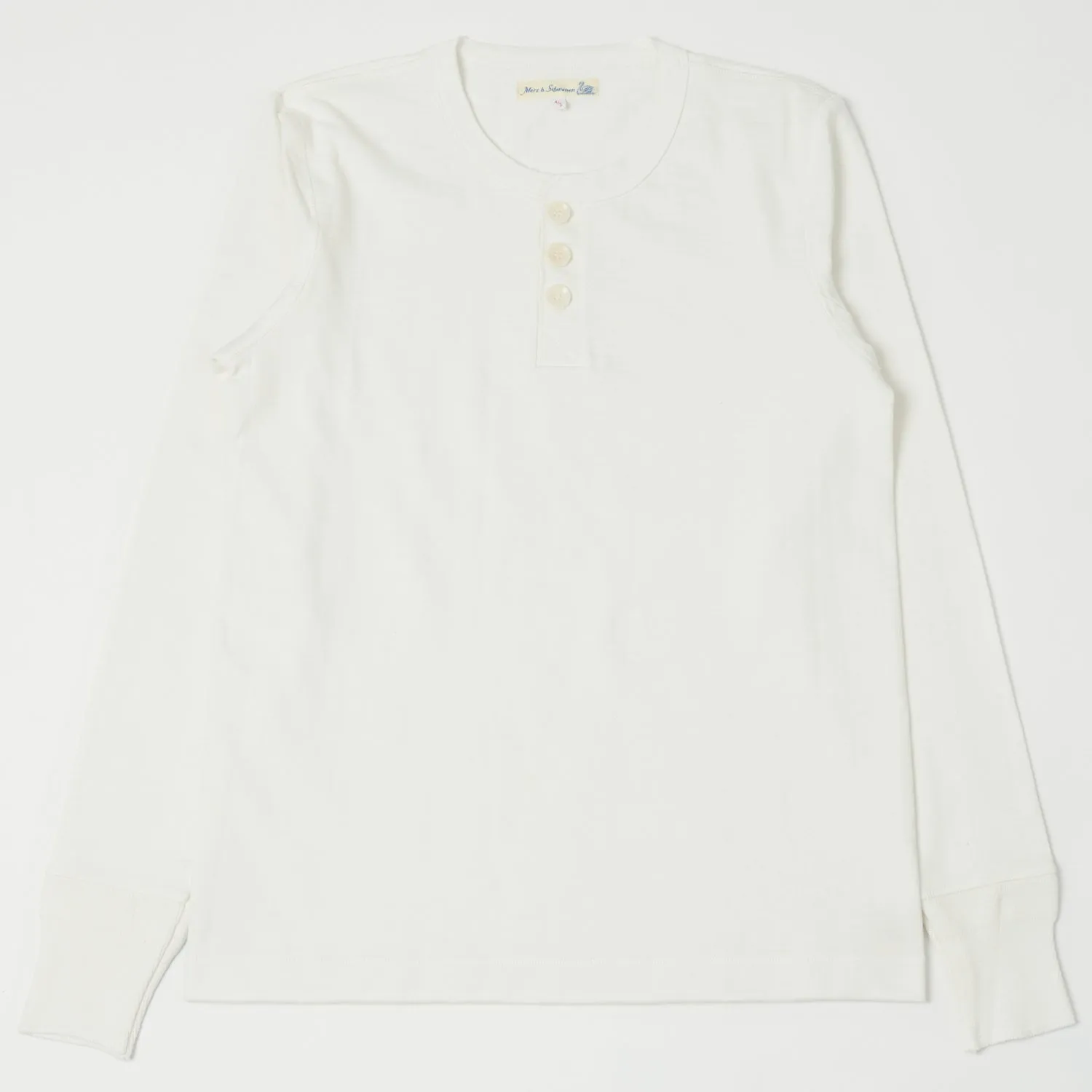 Merz b. Schwanen 2S04 Long Sleeve Henley - Nature