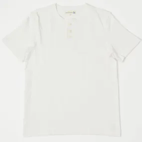 Merz b. Schwanen 2S04SL Short Sleeve Henley - White
