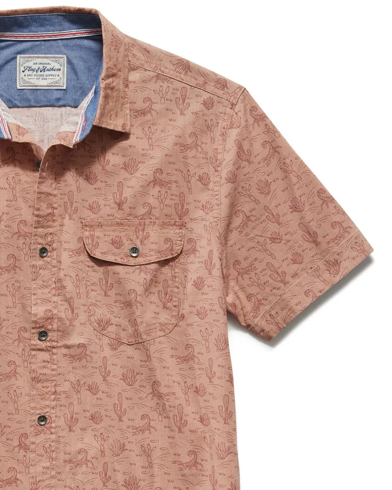 Moab Desert Orint Shirt in Washed Red by Flag and Anthem