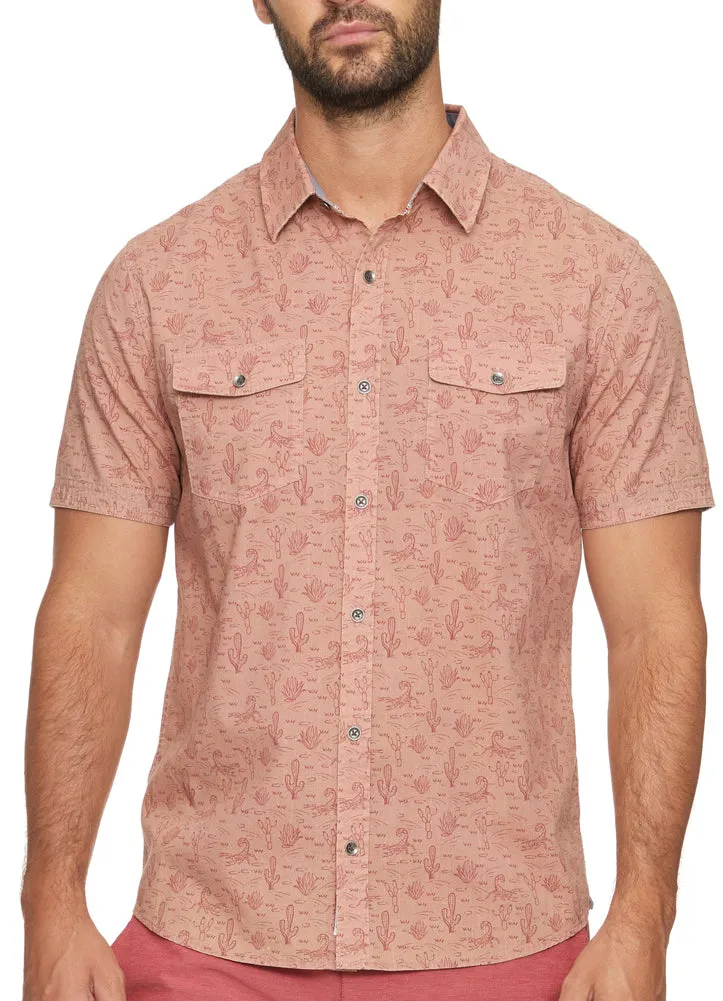 Moab Desert Orint Shirt in Washed Red by Flag and Anthem