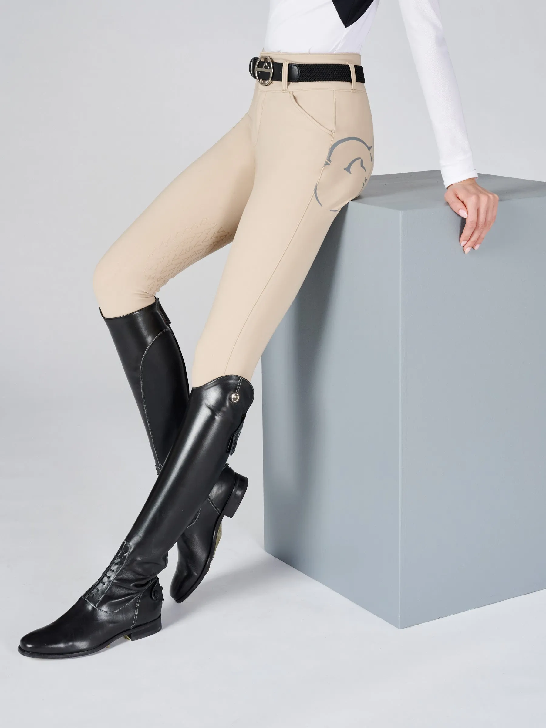 Molveno High Waist Breeches with Knee Grip