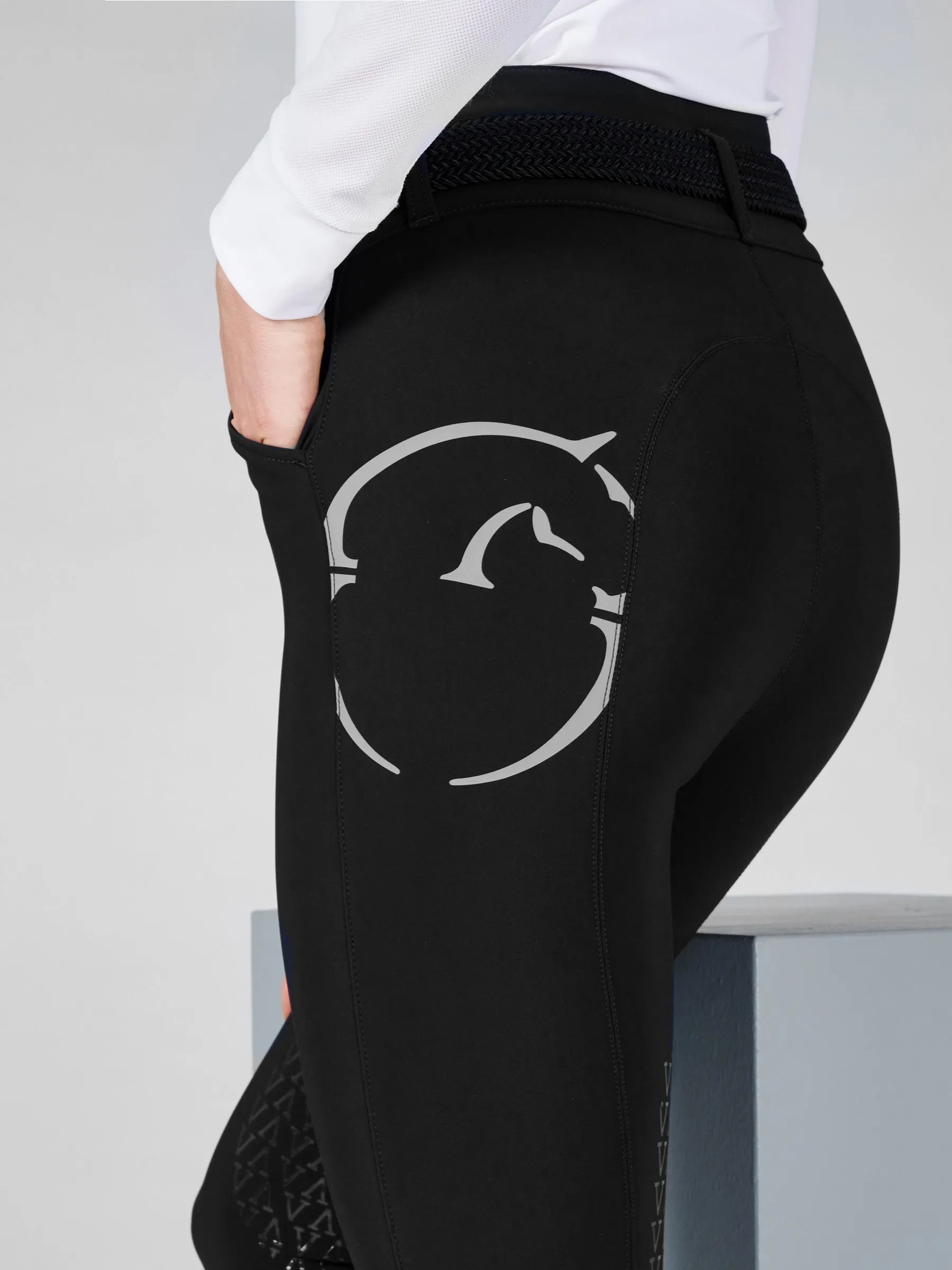 Molveno High Waist Breeches with Knee Grip