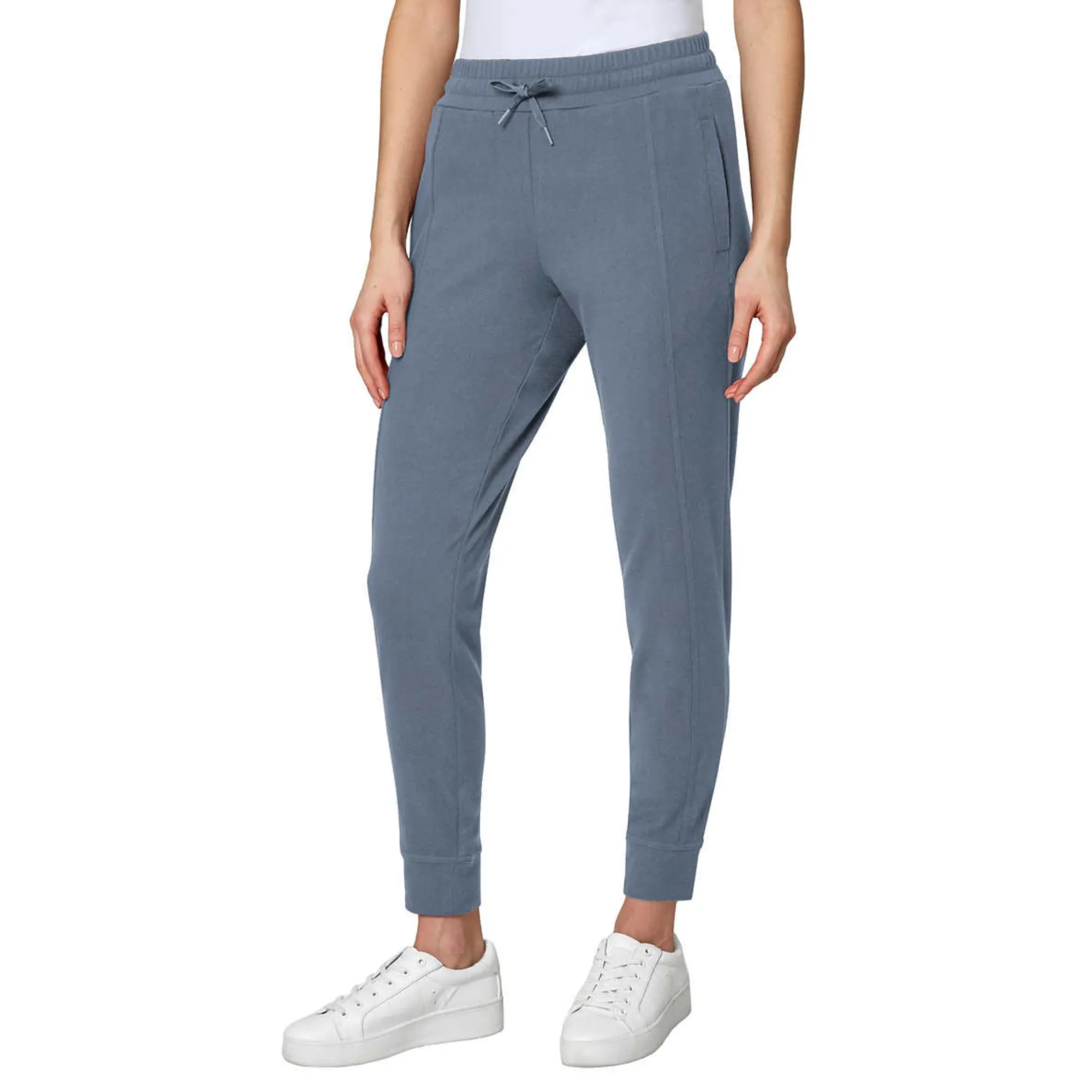 Mondetta Women's High Waist Active Pants Side Pockets Soft Fleece Joggers