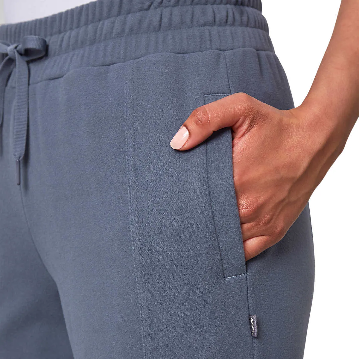 Mondetta Women's High Waist Active Pants Side Pockets Soft Fleece Joggers