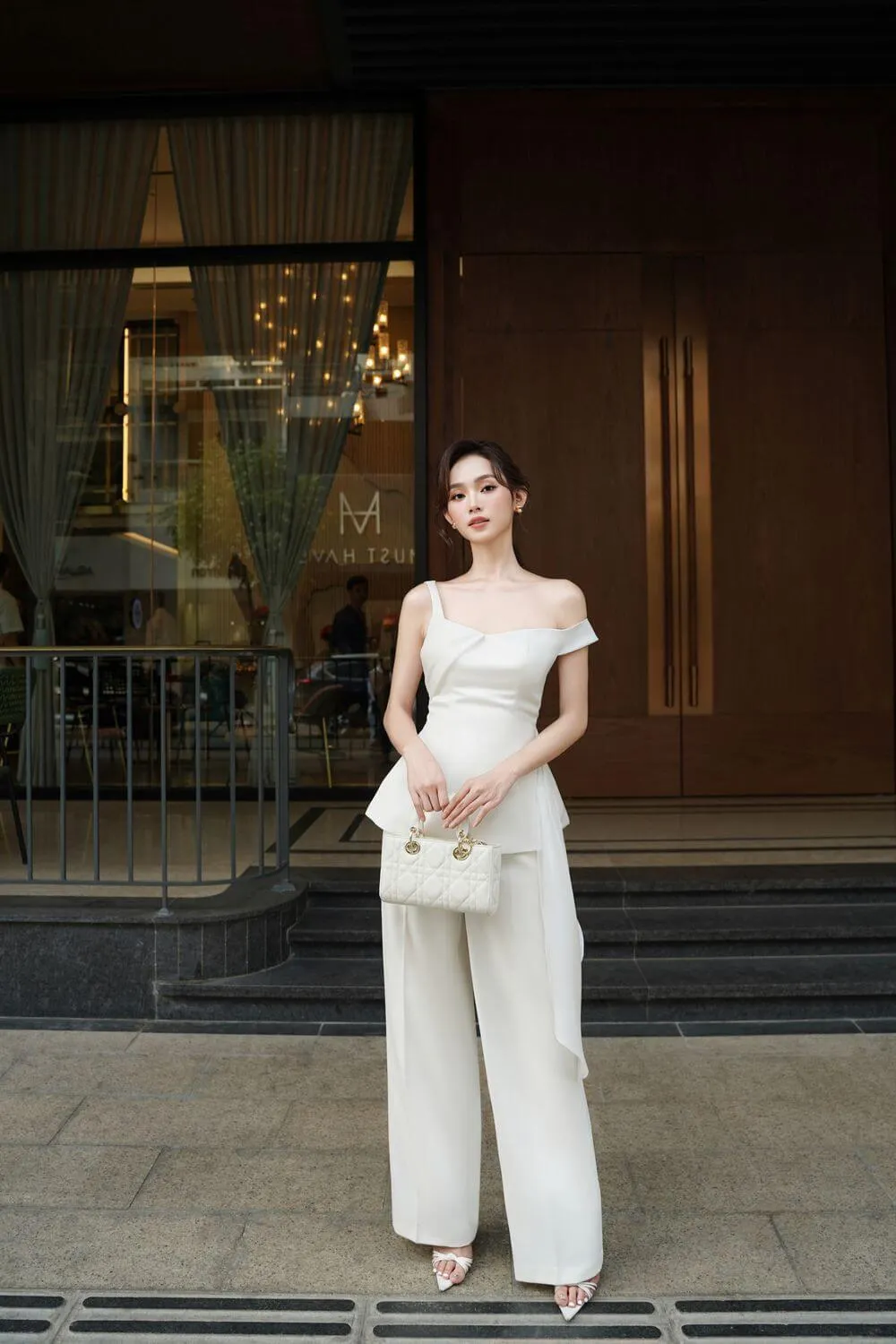 Morgan Straight High Waist Spandex Homespun Floor length Pants