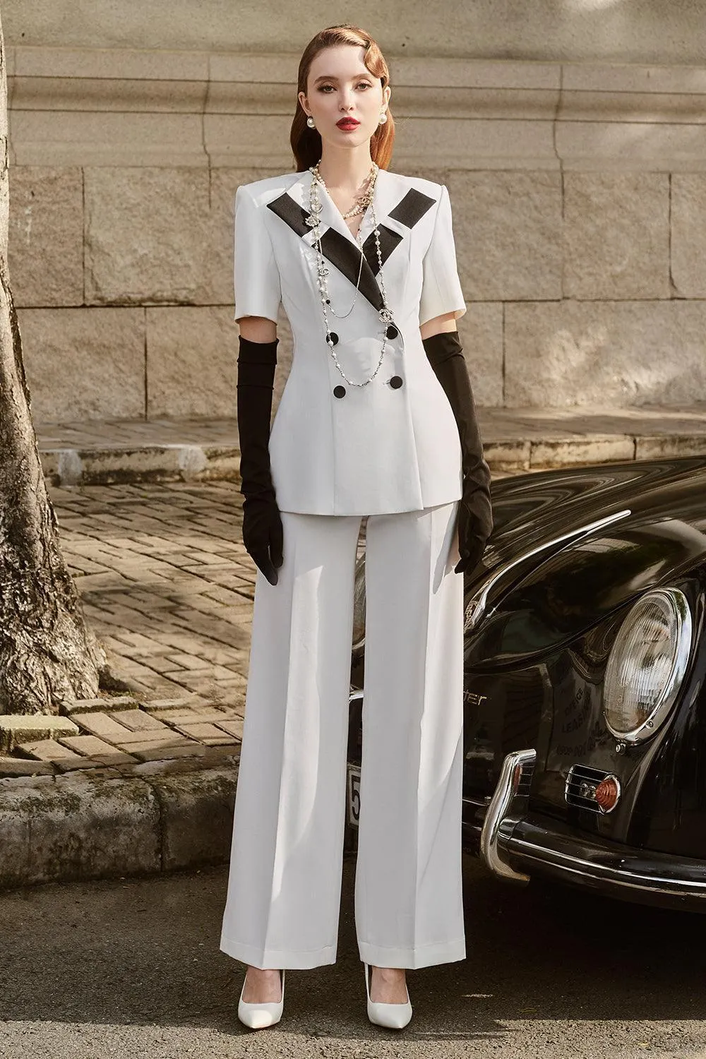 Morgan Straight High Waist Spandex Homespun Floor length Pants