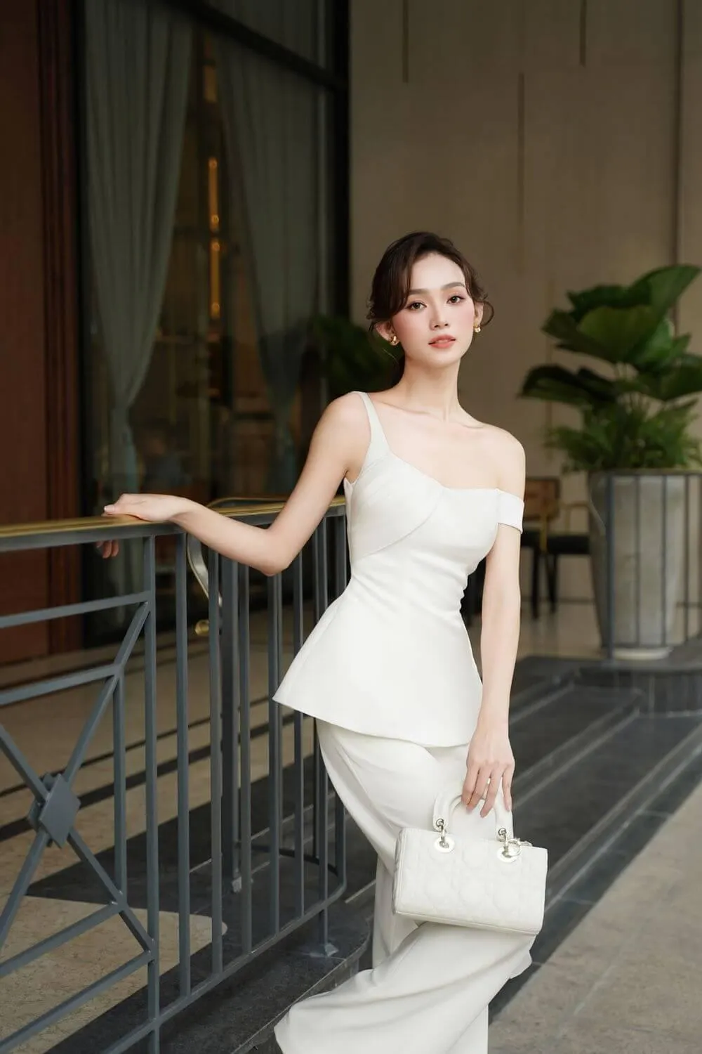 Morgan Straight High Waist Spandex Homespun Floor length Pants