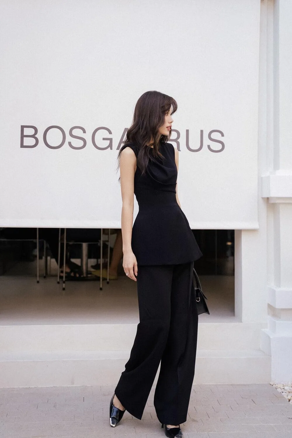 Morgan Straight High Waist Spandex Homespun Floor length Pants