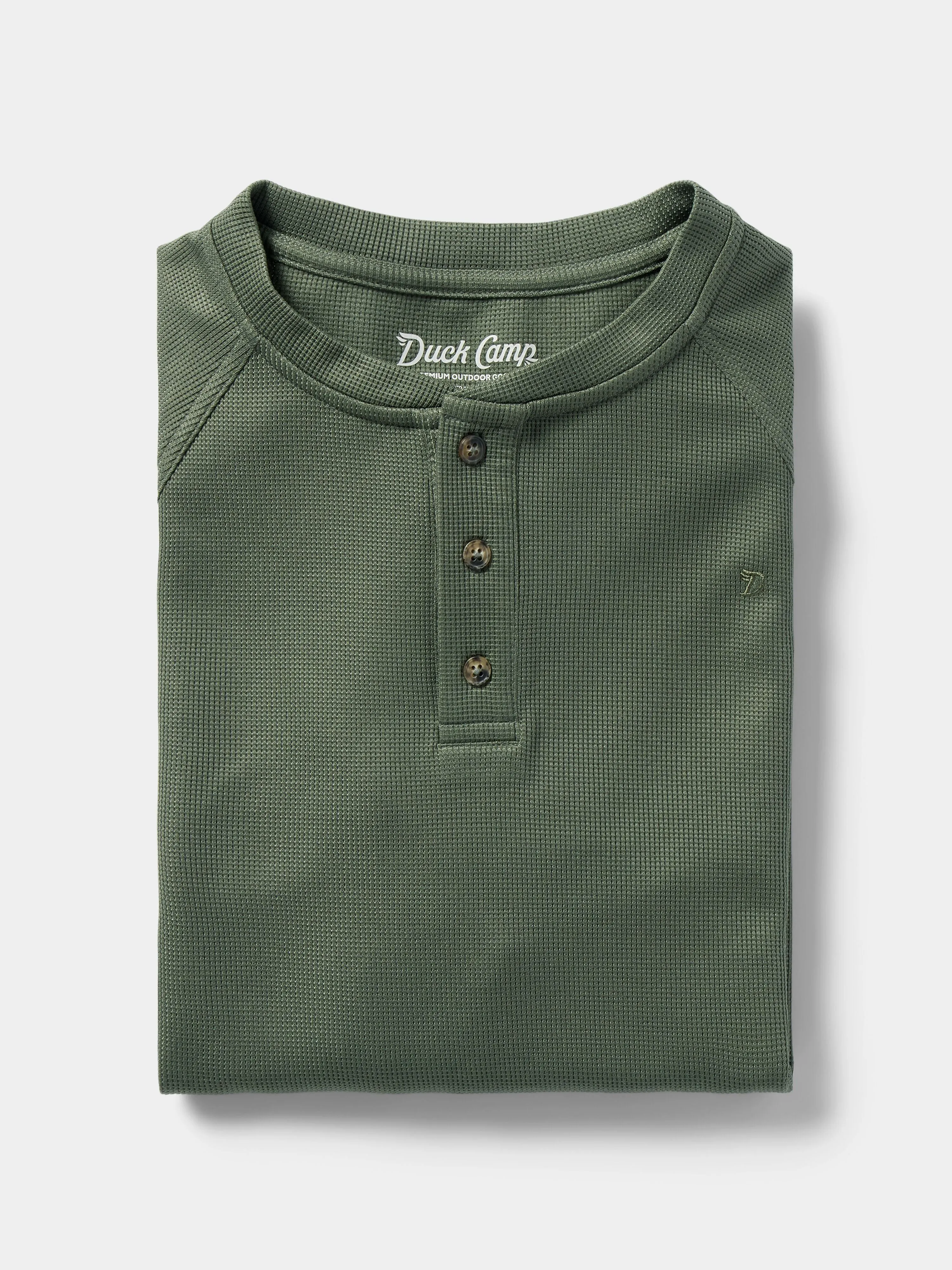 M's Hill Country TurboDry Henley - Thyme