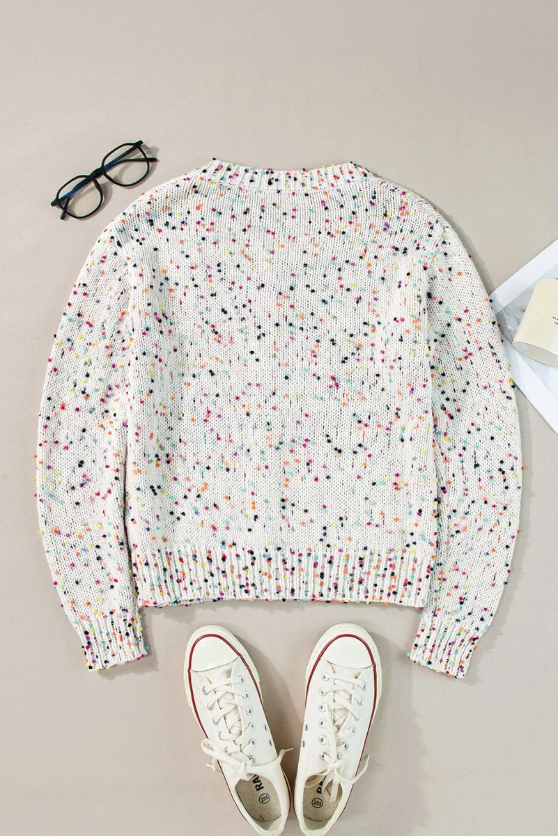 Multicolor Confetti Sweater Cardigan