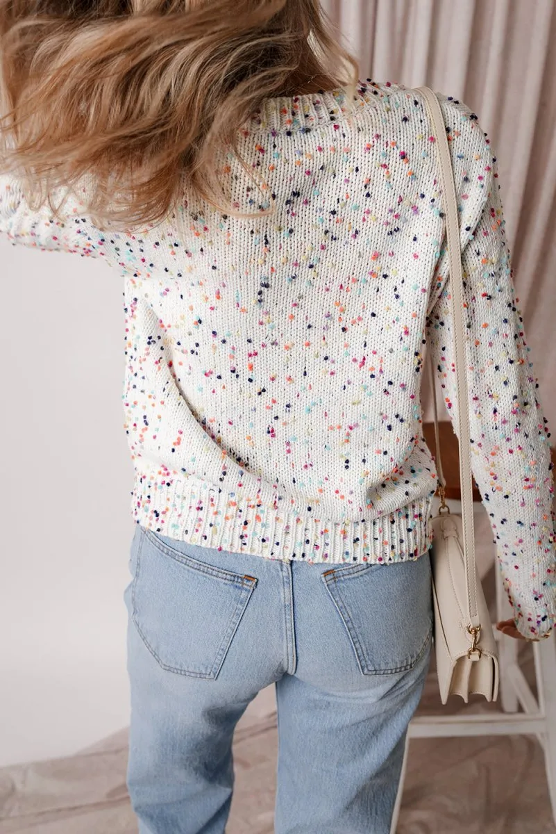 Multicolor Confetti Sweater Cardigan