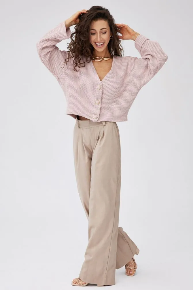 Nancy Cotton Cardigan Pink