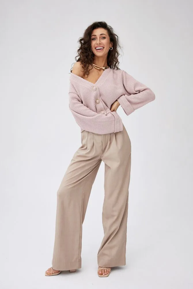 Nancy Cotton Cardigan Pink
