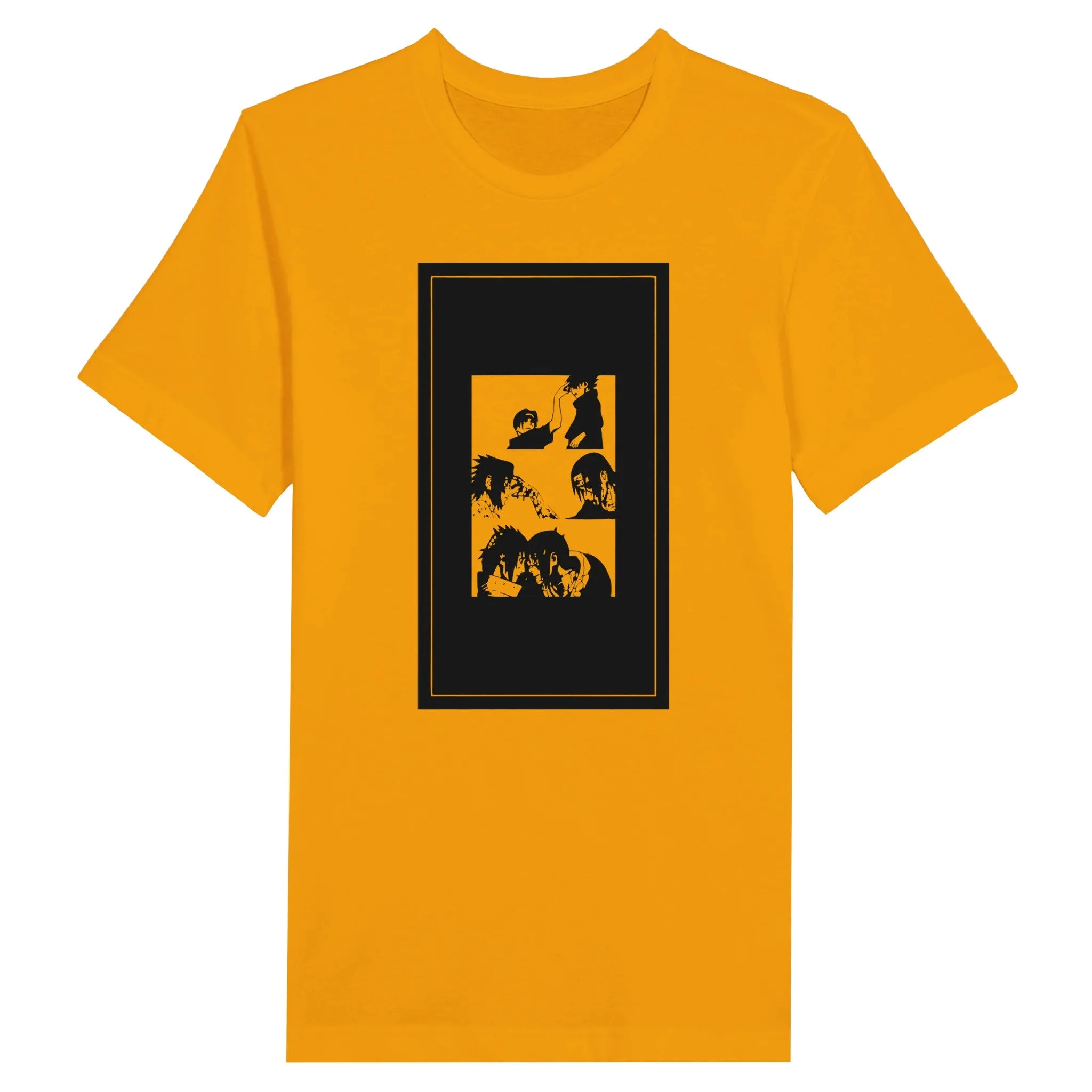 Naruto T-shirt - Naruto Artwork 2 Black - Premium Unisex Crewneck T-shirt