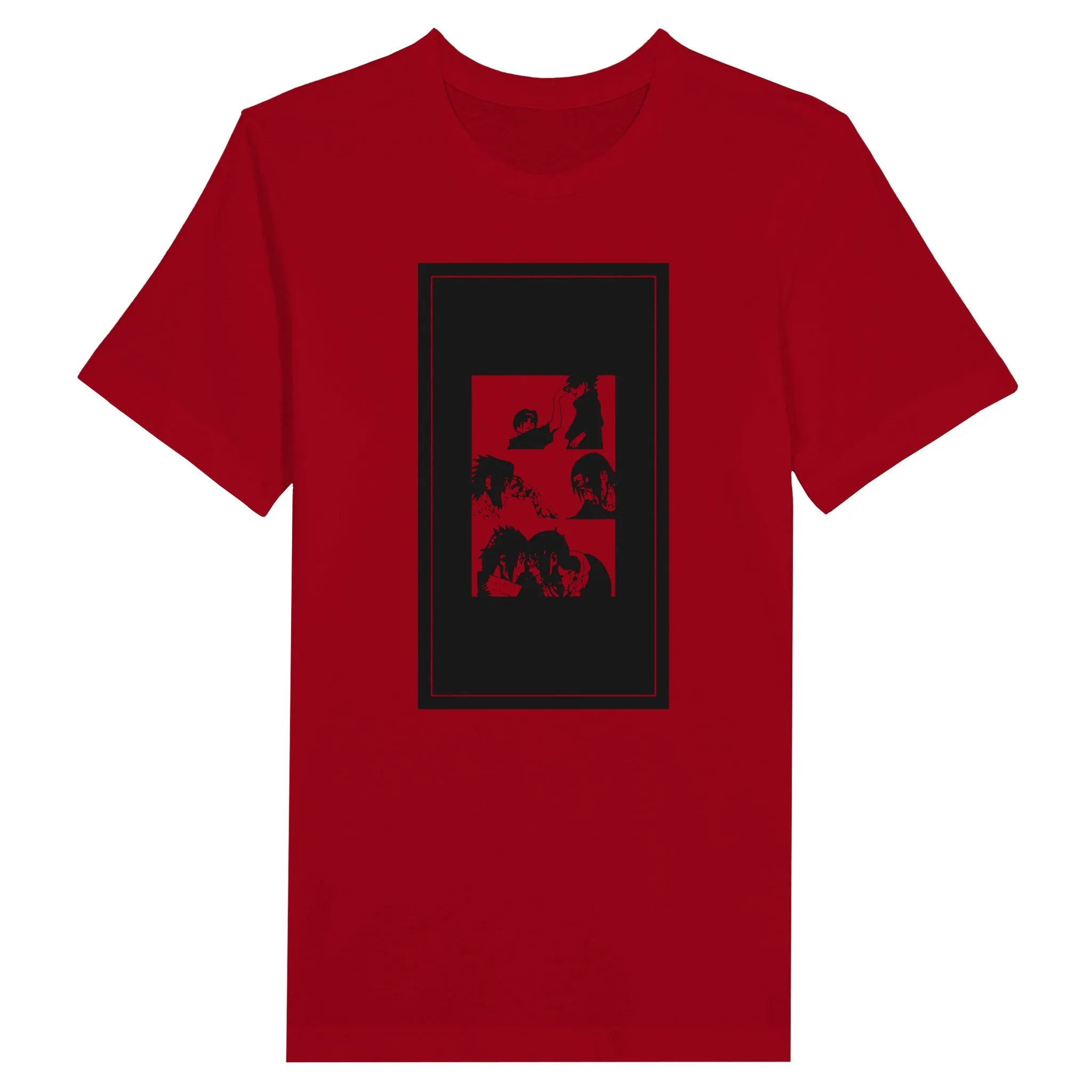 Naruto T-shirt - Naruto Artwork 2 Black - Premium Unisex Crewneck T-shirt