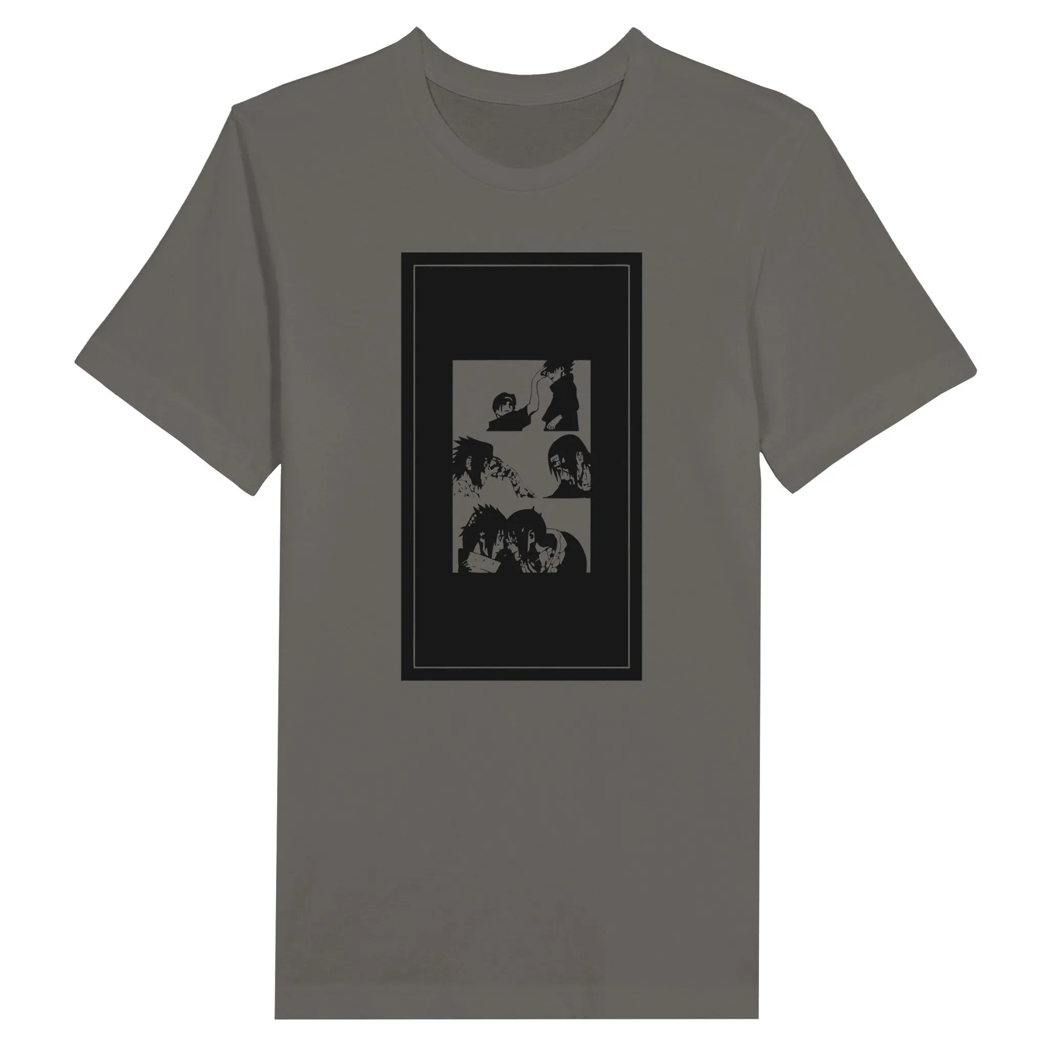 Naruto T-shirt - Naruto Artwork 2 Black - Premium Unisex Crewneck T-shirt