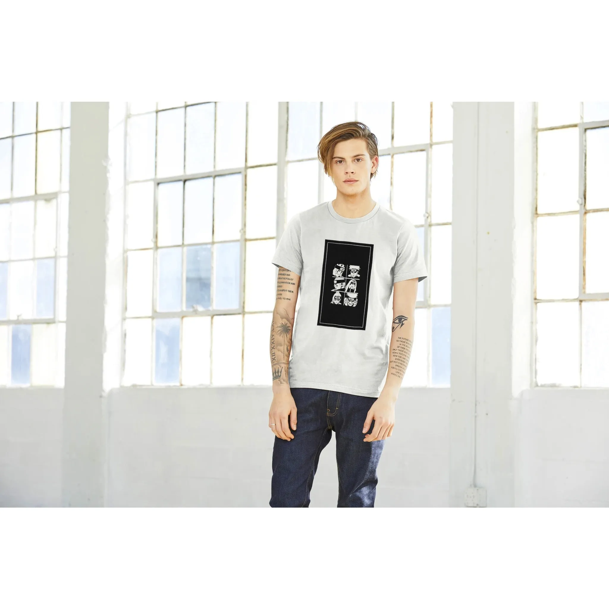 Naruto T-shirt - Naruto Artwork 2 Black - Premium Unisex Crewneck T-shirt