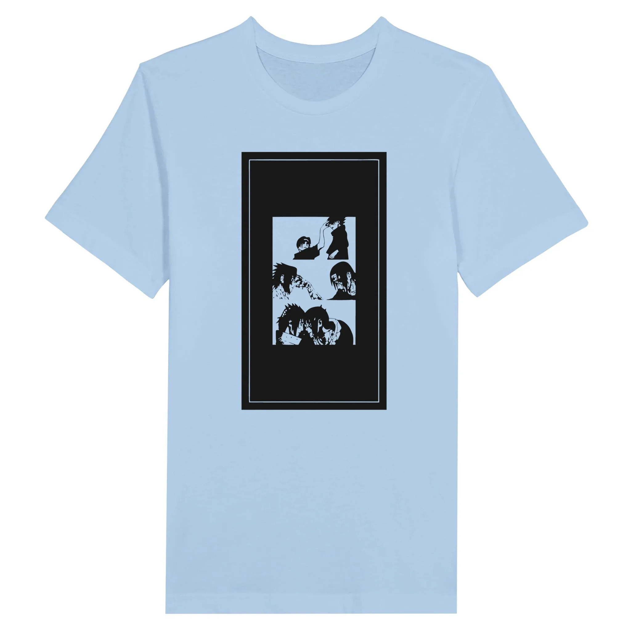 Naruto T-shirt - Naruto Artwork 2 Black - Premium Unisex Crewneck T-shirt