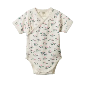 Nature Baby S/S Kimono Suit Waterlillies Print
