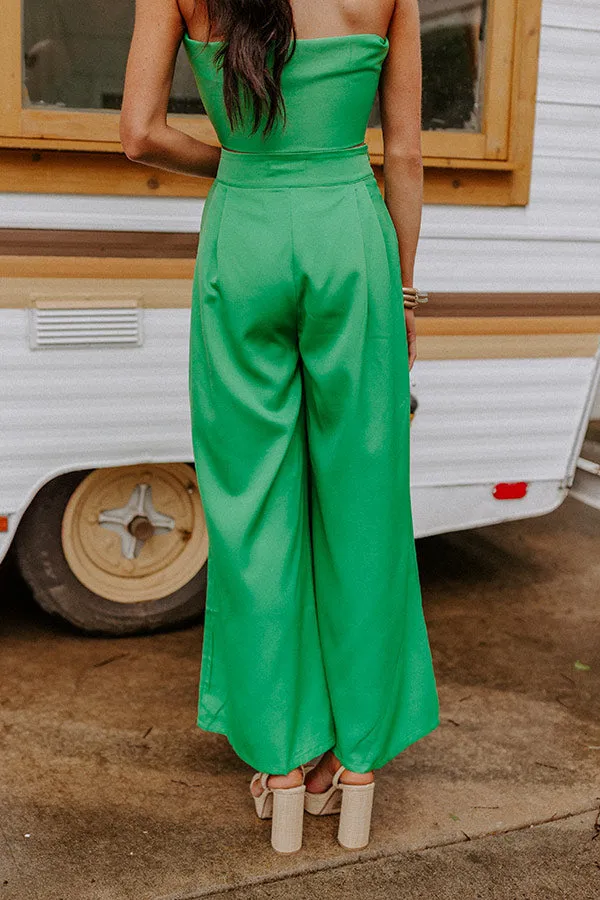 Nearly Famous High Waist Pants In Green