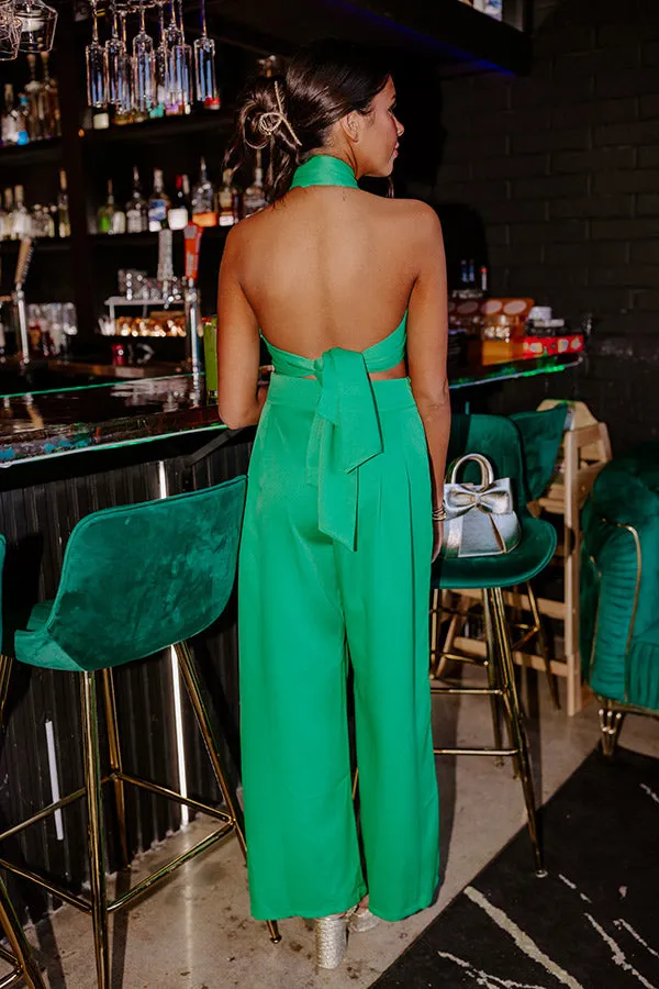 Nearly Famous High Waist Pants In Green