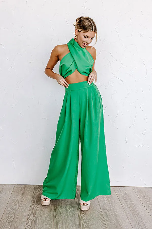 Nearly Famous High Waist Pants In Green