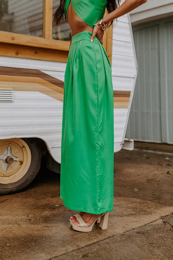 Nearly Famous High Waist Pants In Green