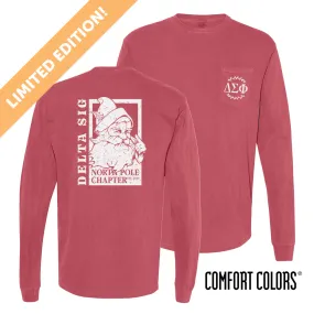 New! Delta Sig Limited Edition Comfort Colors North Pole Chapter Tee