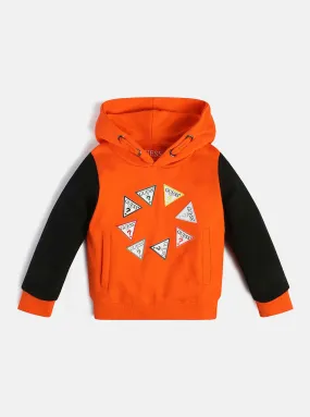 Orange Logo Hoodie Jumper (2-7)