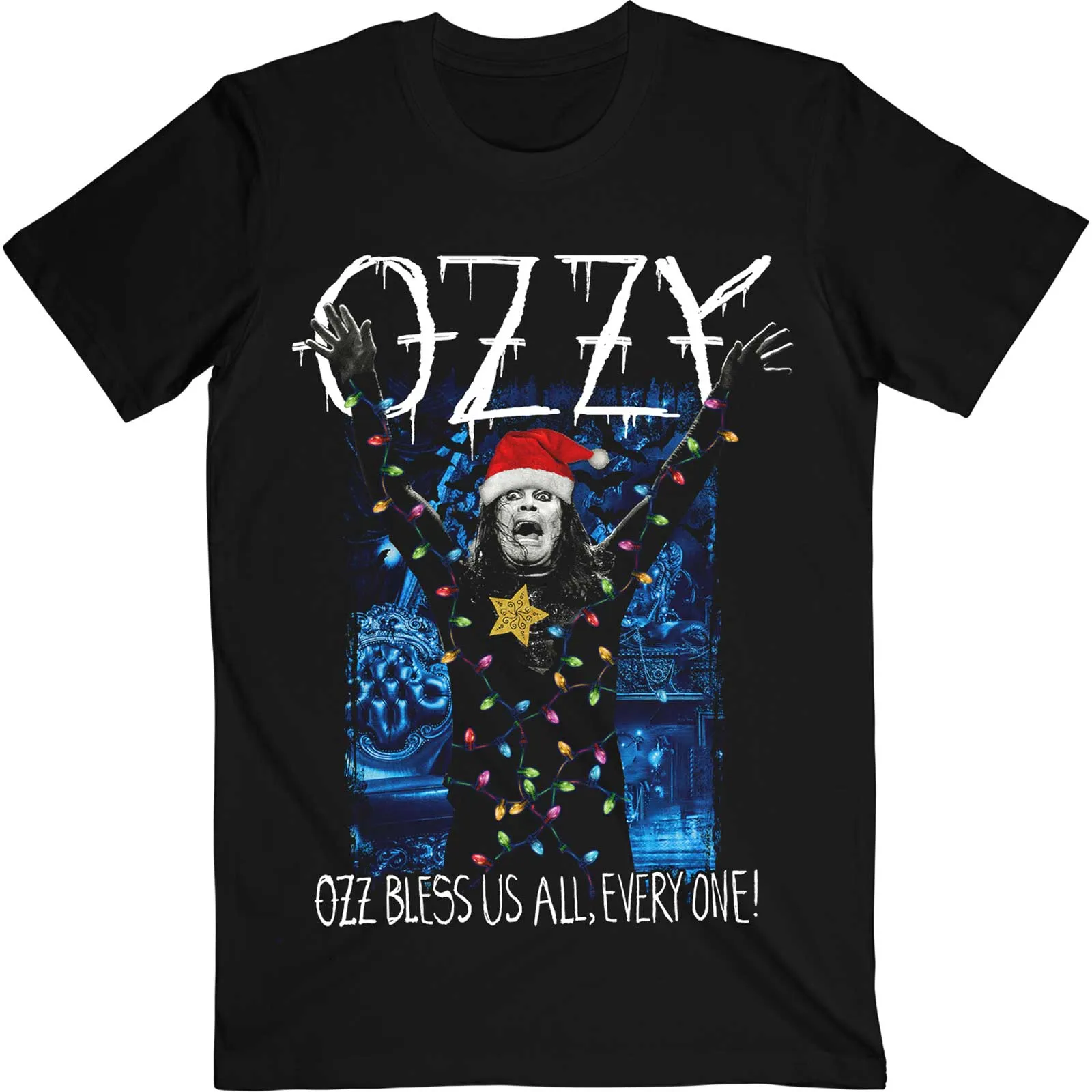Ozzy Osbourne Unisex T-shirt: Arms Out Holiday