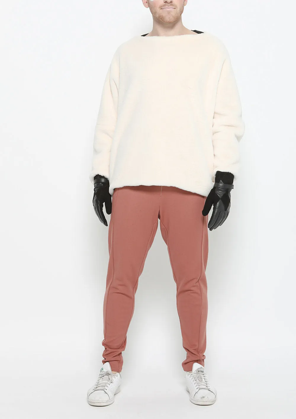 PANTS HIGH WAIST SKINNY - HEAVY STRETCH brick