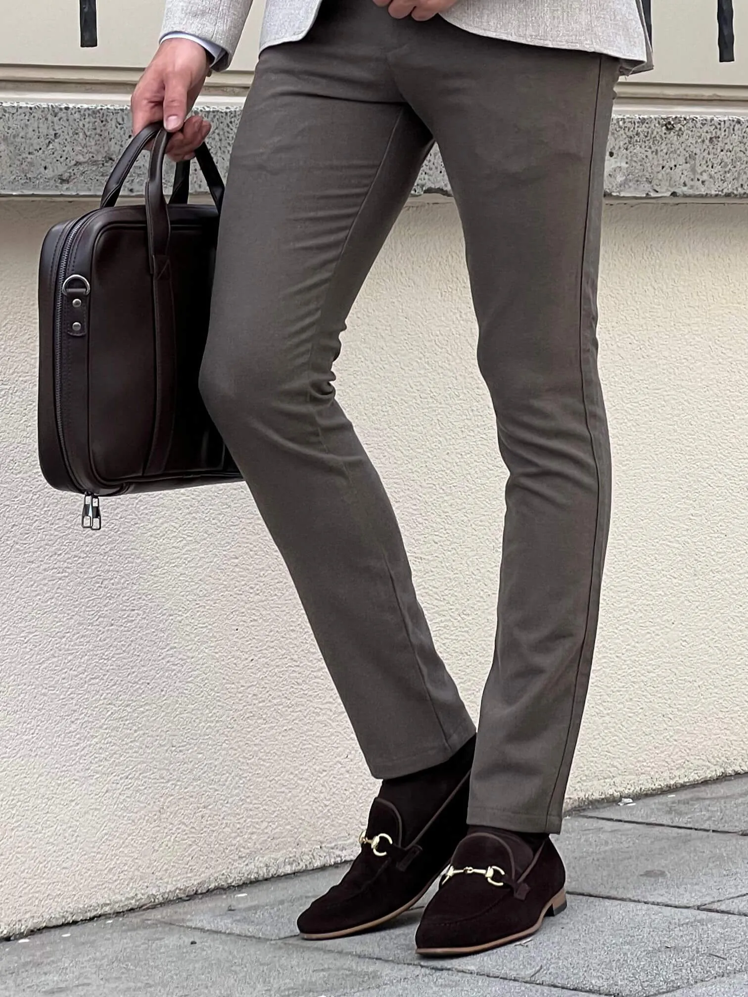 Patterned Mink Trouser