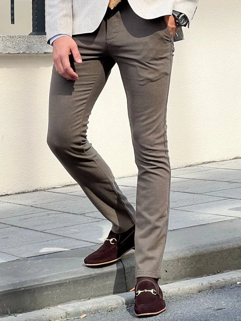 Patterned Mink Trouser