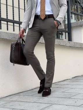 Patterned Mink Trouser
