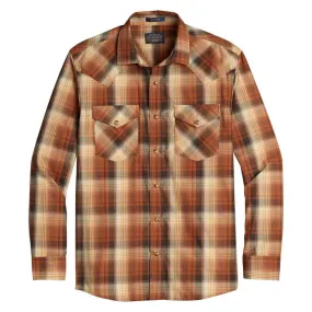 Pendleton | Brown Plaid LS Frontier Shirt