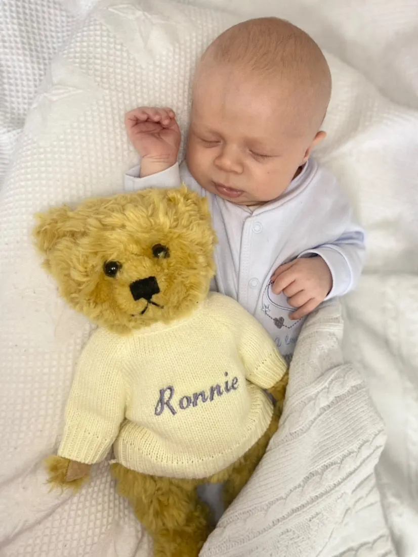 Personalised Mumbles Teddy Bear For Newborn
