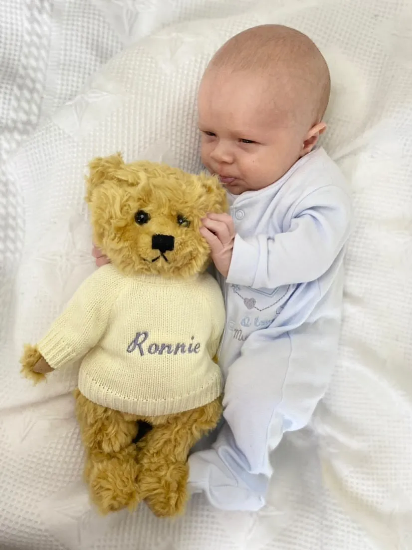 Personalised Mumbles Teddy Bear For Newborn