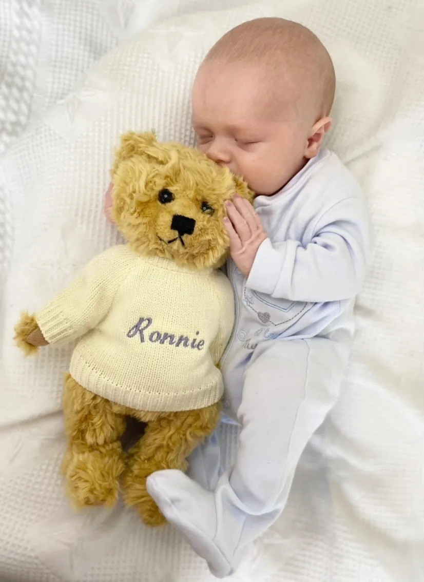Personalised Mumbles Teddy Bear For Newborn