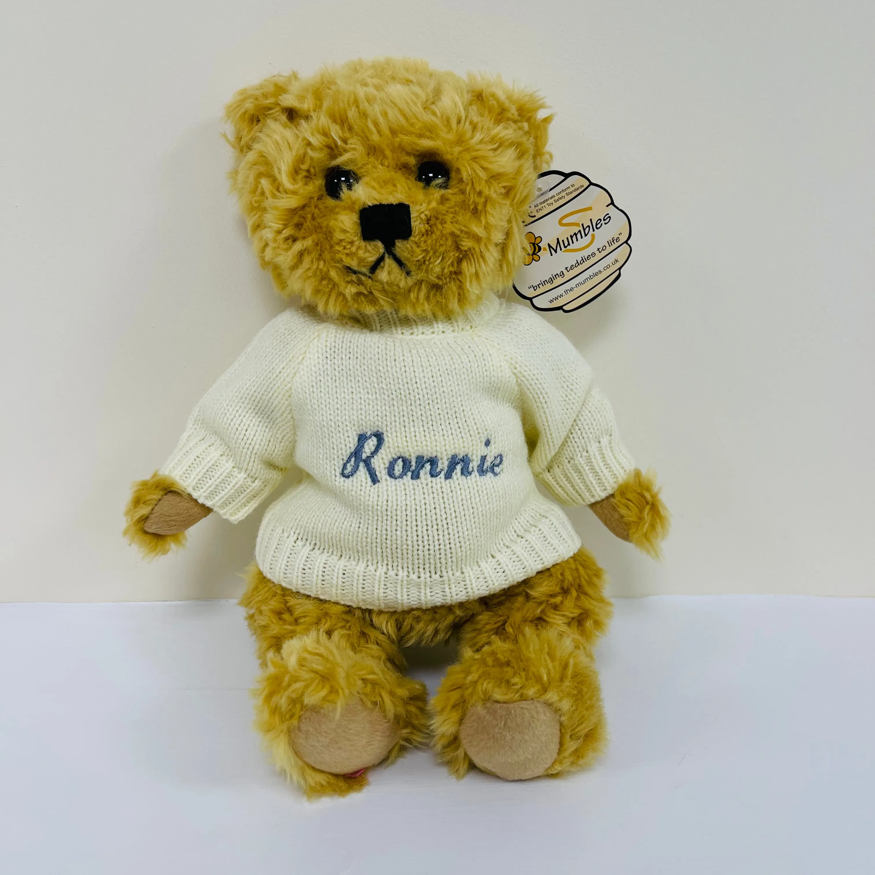 Personalised Mumbles Teddy Bear For Newborn