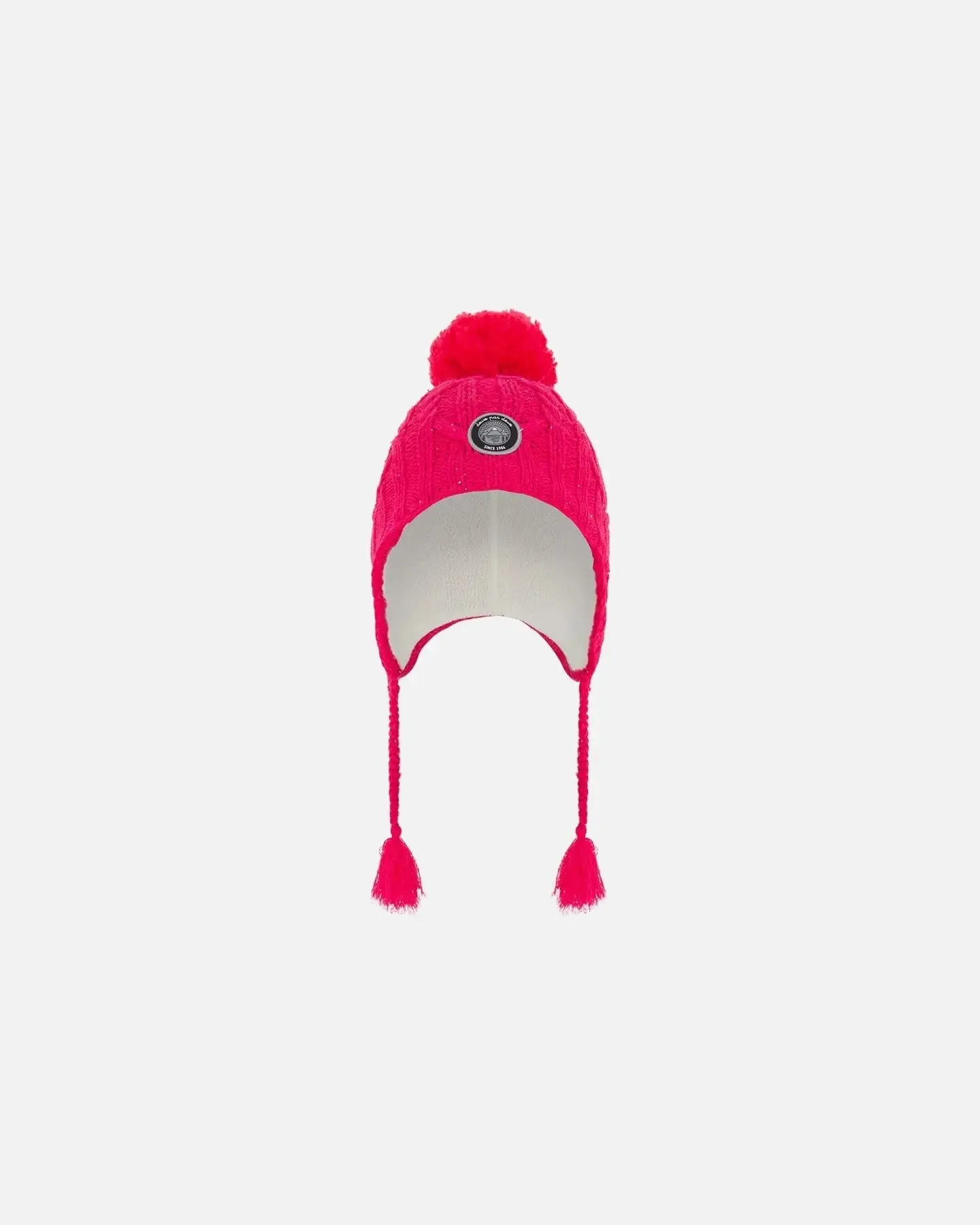 Peruvian Knit Hat Fuschia Pink