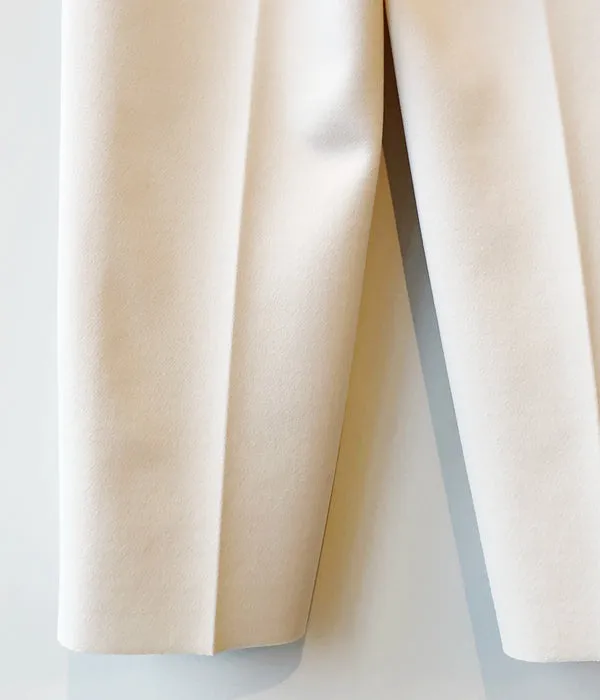 PHEENY/AMUNZEN HIGH WAIST TAPERED PANTS(IVORY)
