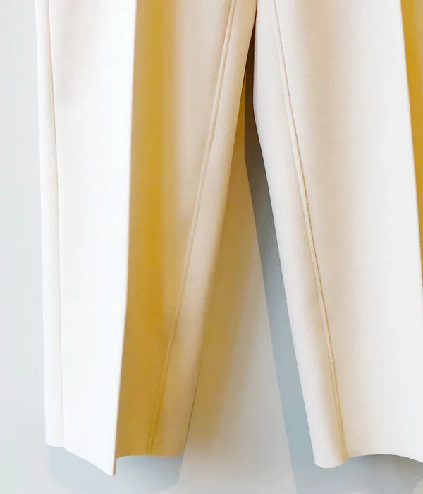 PHEENY/AMUNZEN HIGH WAIST TAPERED PANTS(IVORY)