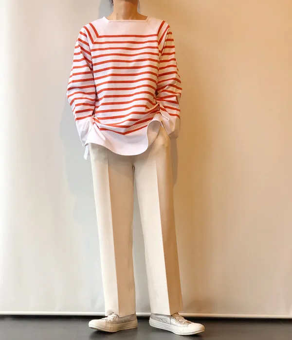 PHEENY/AMUNZEN HIGH WAIST TAPERED PANTS(IVORY)