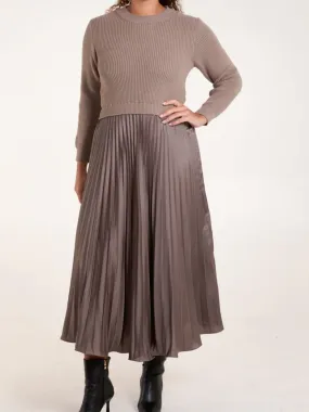 Pleated Jumper Dress