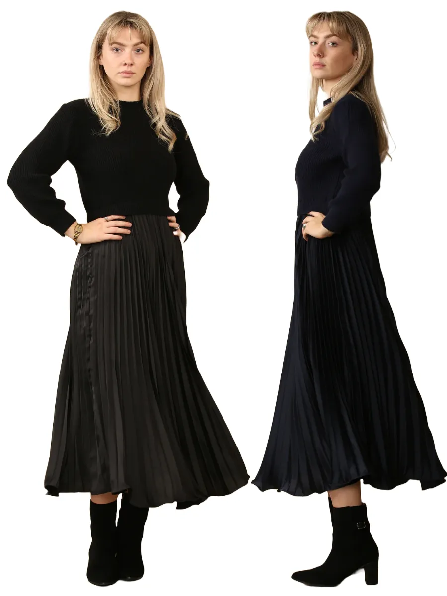 Pleated Jumper Dress