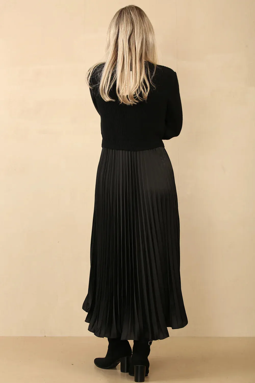 Pleated Jumper Dress