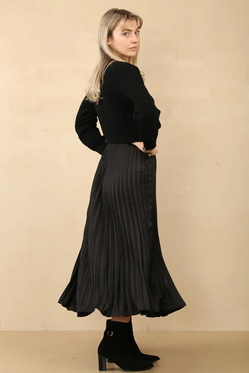 Pleated Jumper Dress