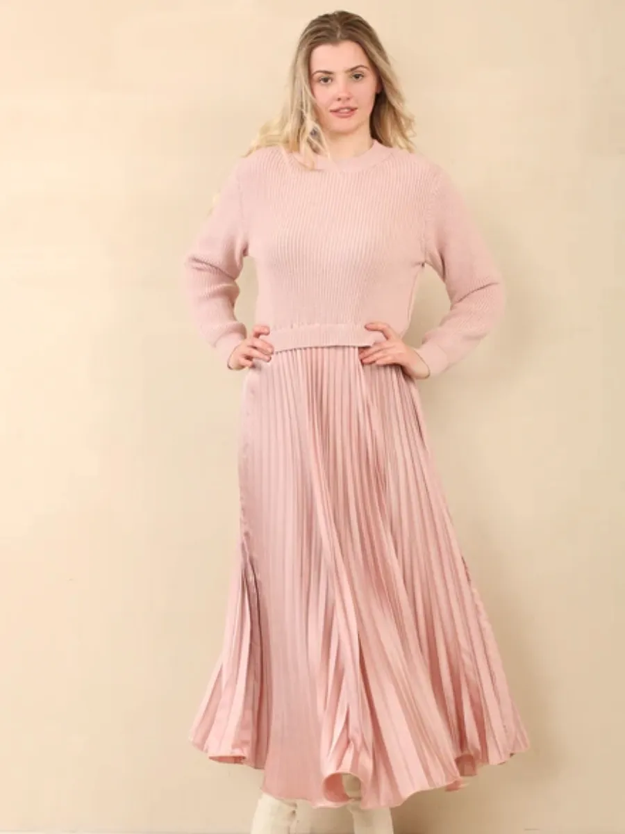 Pleated Jumper Dress