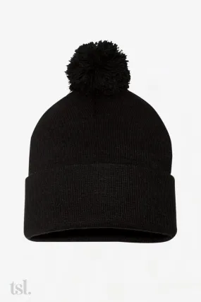 Pom-Pom 12" Knit Beanie*