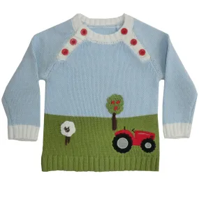 Powell Craft Tractor Crew Neck Jumper